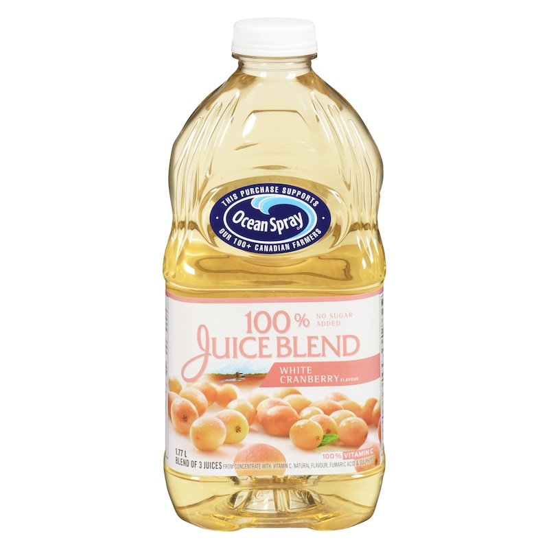 100% Juice Blend, White Cranberry