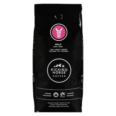 Kicking Horse Organic Fairtrade Light Roast Whole Bean Coffee, Hola 454 g, $5.50/100g