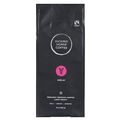 Kicking Horse Organic Fairtrade Light Roast Ground Coffee, Hola 284 g, $4.93/100g