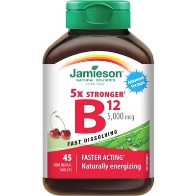Jamieson Vitamin B12 5,000 mcg 45 ea, $0.39/1ea