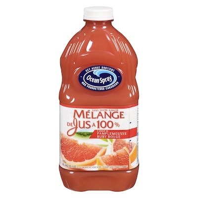 Ocean Spray Mélange de jus à 100 %, pamplemousse rose 1.77 l, 0,28 $/100ml