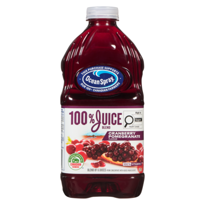 Ocean Spray 100% Juice Blends 100% Juice, Cranberry and Pomegranate 1.77 l, $0.31/100ml