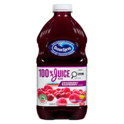 Ocean Spray 100% Juice Blends 100% Juice, Cranberry and Raspberry 1.77 l, $0.28/100ml