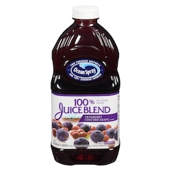 Ocean Spray 100% Juice Blends 100% Juice, Cranberry and Grape 1.77 l, $0.23/100ml