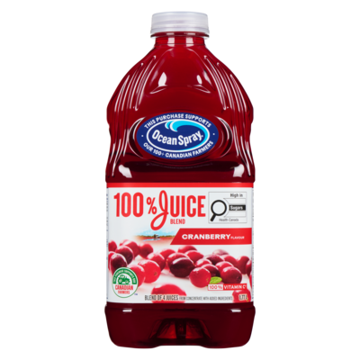 Ocean Spray 100% Juice Blends 100% Juice, Cranberry 1.77 l, $0.25/100ml