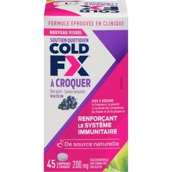 Cold-FX Raisin 200 mg 45 Comprimés à Croquer 45 ea, 0,61 $/1ch