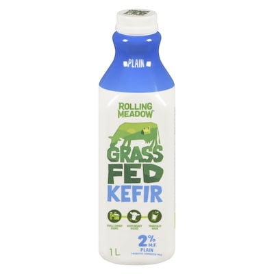 Rolling Meadow Grass Fed Kefir, Plain 1 l, $0.75/100ml