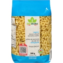 Organic Drum Wheat Semolina Pasta, Macaroni