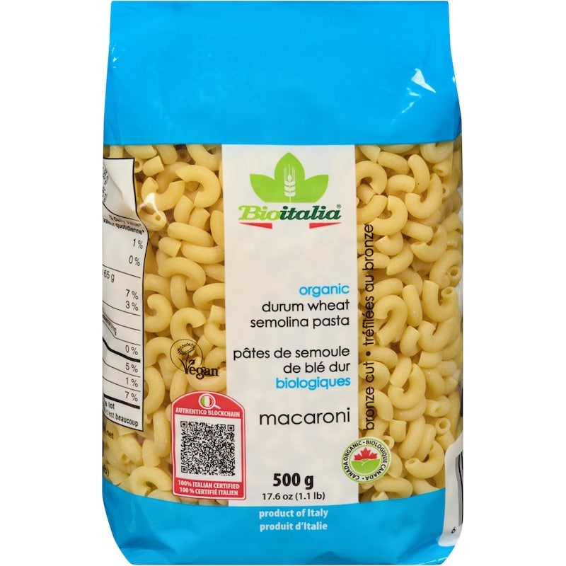 Organic Drum Wheat Semolina Pasta, Macaroni