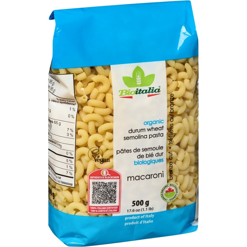 Organic Drum Wheat Semolina Pasta, Macaroni