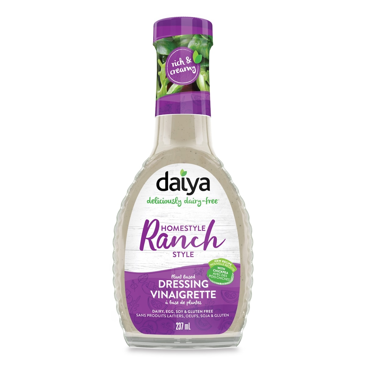 Daiya Dairy Free Homestyle Ranch Vegan Salad Dressing 237 ml, $2.74/100ml