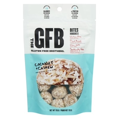 Bouchées sans gluten, noix de coco et noix de cajou