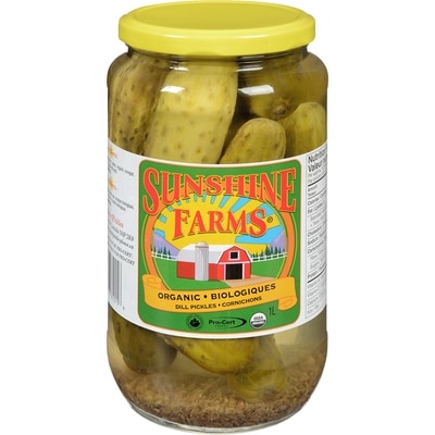 Sunshine Organic Dill Pickles 1 l, $1.10/100ml