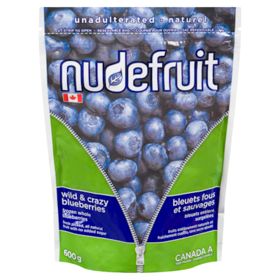 Nude Fruit Nudefruit Wild & Crazy Blueberries 600 g, $1.17/100g