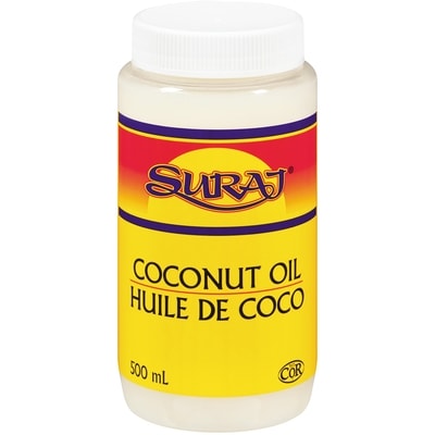 Suraj Huile de noix de coco 500 ml, 1,20 $/100ml