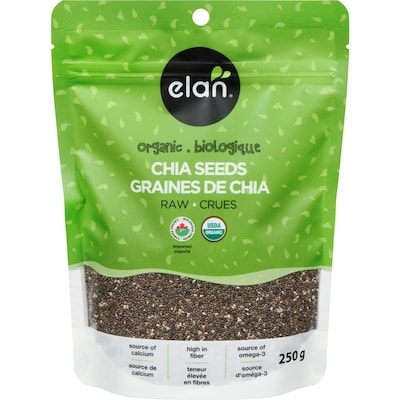 Elan Graines de chia biologiques Elan 250 g, 1,52 $/100g