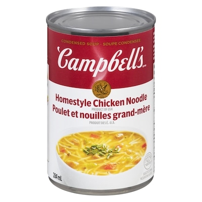 Campbell's Homestyle Chicken Noodle Condensed Soup 284 ml, $0.44/100ml