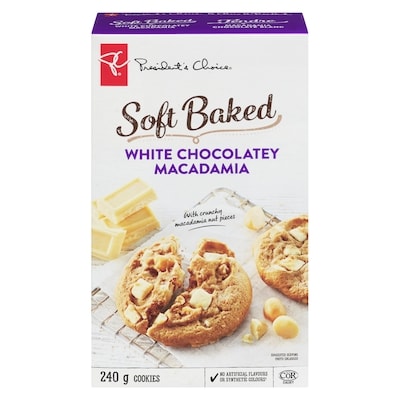 President's Choice Soft-Baked White Chocolatey Macadamia Cookies 240 g, $2.08/100g