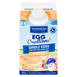 Burnbrae Farms Egg Creations! Whole Eggs, Original 500 g, $1.16/100g