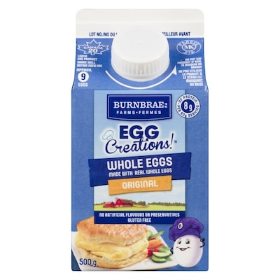 Burnbrae Farms Egg Creations! Whole Eggs, Original 500 g, $0.86/100g