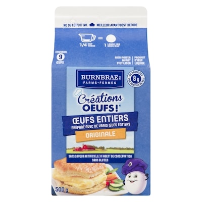 Les Fermes Burnbrae Egg Creations Oeufs Orig, Ch 500 g, 1,20 $/100g