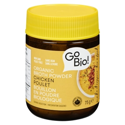 Go Bio Low Sodium Chicken Broth Powder 75 g, $11.99/100g