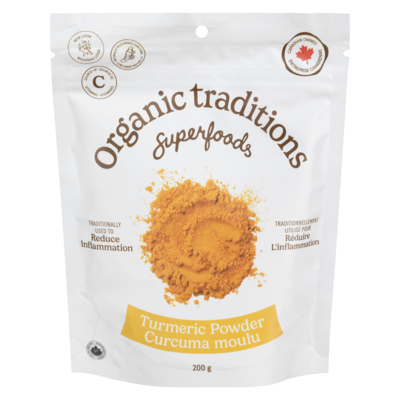 Organic Traditions Turmeric Powder 200 g, $5.50/100g