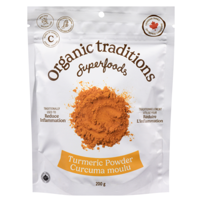 Organic Traditions Turmeric Powder 200 g, $5.50/100g