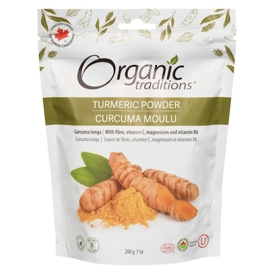 Organic Traditions Turmeric Powder 200 g, $5.50/100g