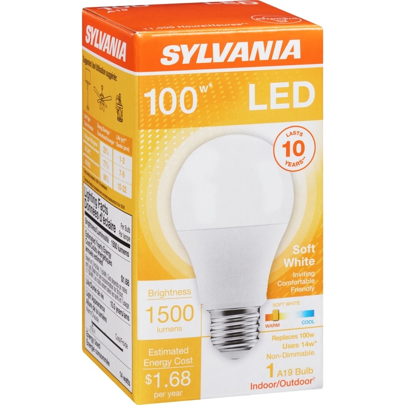 LED Bulb, 14W A19 10 Year