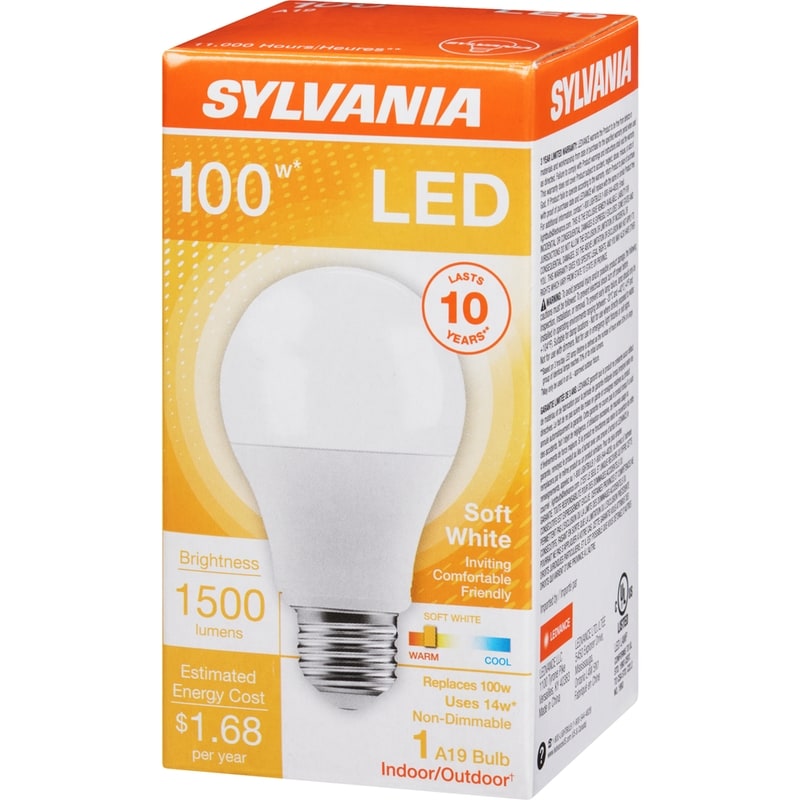 LED Bulb, 14W A19 10 Year