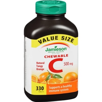 Chewable Vitamin C 500 mg - Tangy Orange Value Pack