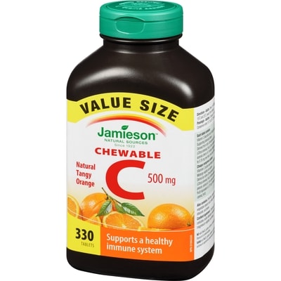 Chewable Vitamin C 500 mg - Tangy Orange Value Pack