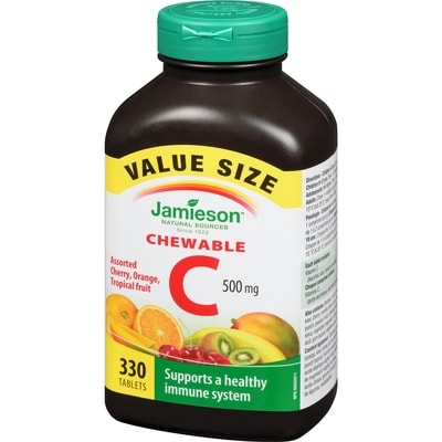Chewable Vitamin C 500 mg - Mixed 3 Flavours Value Pack