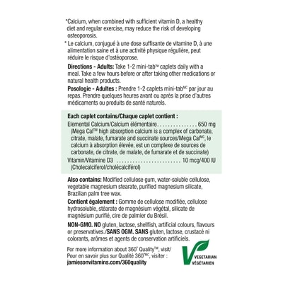 Mega Cal | Calcium et vitamine D3