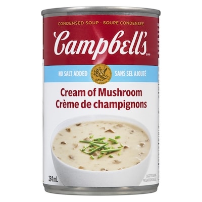 Cream of Mushroom, No Salt Added