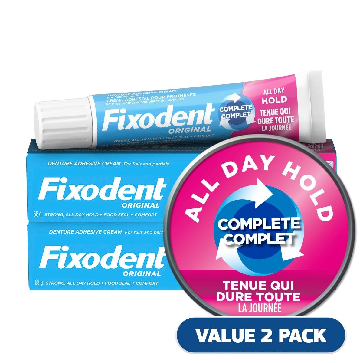 Fixodent Fixodent Original, paquet double 68 g, 24,25 $/100g