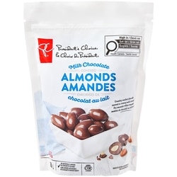 President's Choice Milk Chocolate Covered Almonds 700 g, $1.86/100g