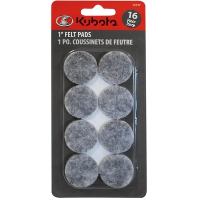 Kubota 16pc 1" Felt Pads 1 ea, $0.13/1ea
