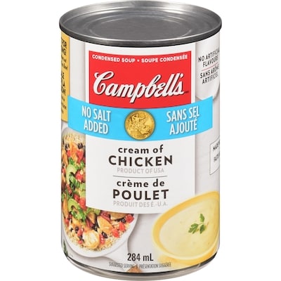 Campbell's Cream of Chicken, No Salt Added 284 ml, $0.78/100ml
