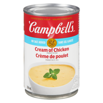 Campbell’s Crème de poulet, sans sel ajouté 284 ml, 0,70 $/100ml
