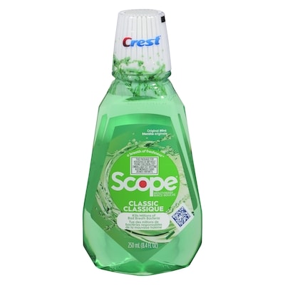 Crest Scope Classic Mouthwash, Original Formula 250 ml, $1.60/100ml