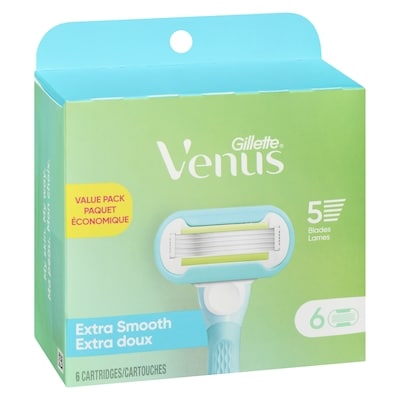 Lames de rasoir Venus Extra doux pour femmes, 6 recharges