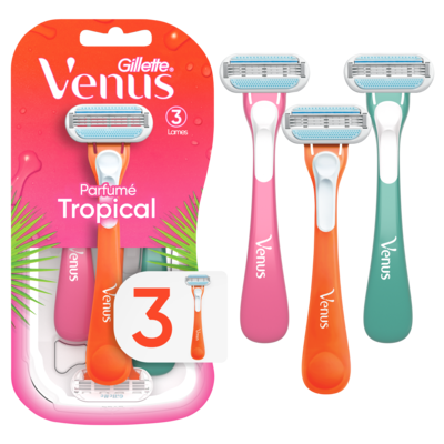 Gillette Rasoir jetable pour femmes Tropical, 3unités 3 ea, 3,83 $/1ch