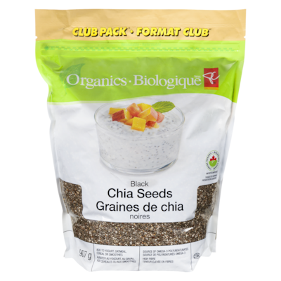 PC Organics Organic Black Chia Seed 907 g, $1.87/100g
