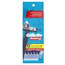 Gillette Fixed Razor, Sensor 2 - 12 ea | Fortinos