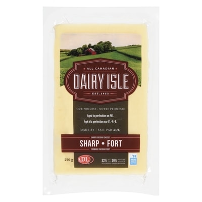 ADL Fromage cheddar blanc fort 270 g, 2,40 $/100g