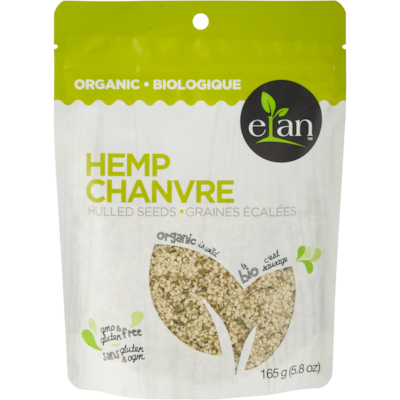 Elan Graines de chanvre biologiques 165 g, 6,05 $/100g