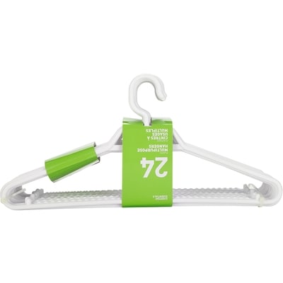 Plastic Clothes Hanger, White