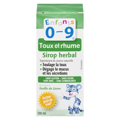 California Baby HOM 0-9 ANS SIROP TOUX RHUME 100 ml, 8,79 $/100ml